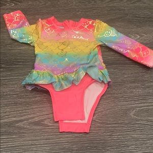 Cat and jack long sleeve bathing suit for 12M